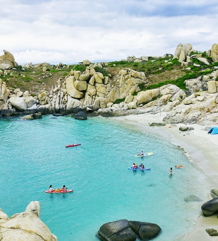Chèo SUP ở cù lao Câu